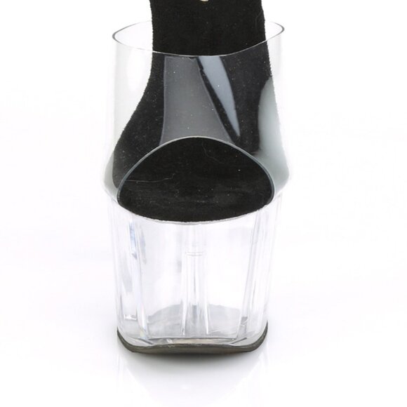 Clear Platform Heels for Women | High Heel Mules & Transparent Sandals - Picture 2 of 5